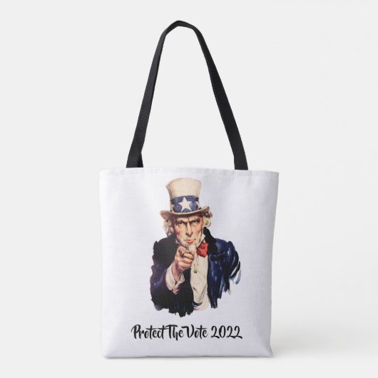 Schutz der Abstimmung 2024 Tasche (Rückseite)