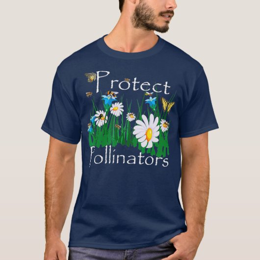 Schutz der Bestäuber von Bienenschmetterlingen Blu T-Shirt (Vorderseite)