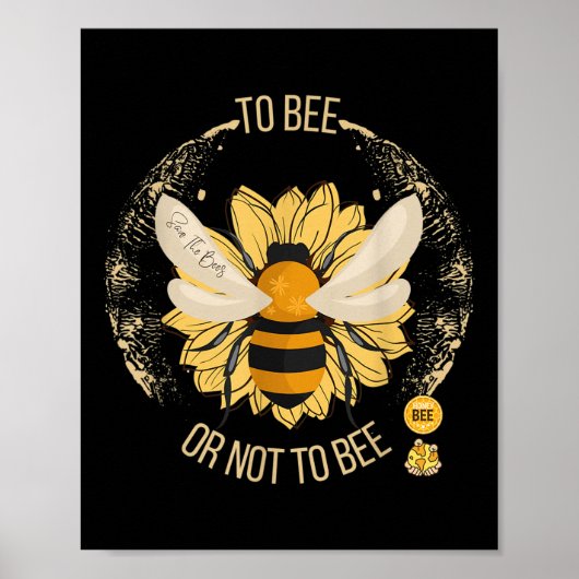 Schutz der Bienenart Poster (Vorne)
