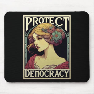Schutz der Demokratie Feministische Aktivistenkuns Mousepad