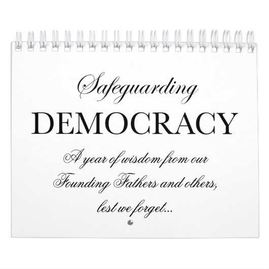 Schutz der Demokratie Kalender (Titelbild)