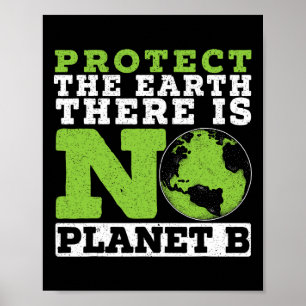 Schutz der Erde Es gibt keine Planet-B-Umwelt Poster