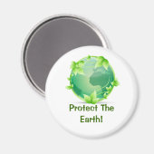 Schutz der Erde Magnet (Vorderseite/Rückseite)