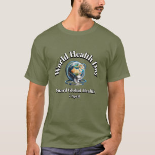 Schutz der globalen Gesundheit. Weltgesundheitstag T-Shirt