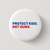 Schutz der Kinder Keine Waffen rot-weiß-blaue Wahl Button (Vorderseite)