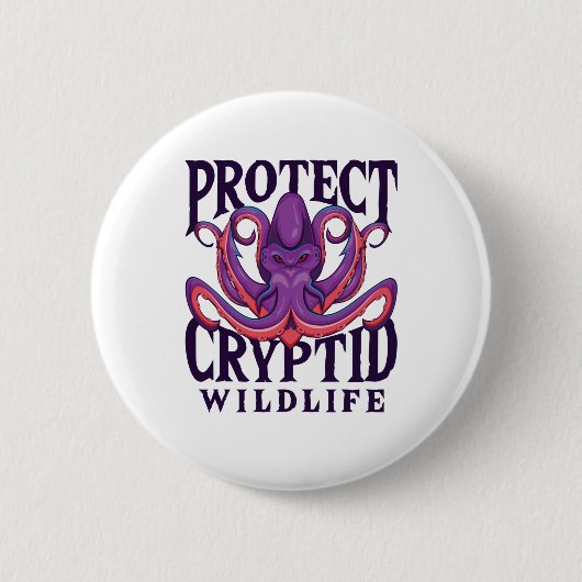 Schutz der Kryptozoologie der wild lebenden Tiere Button (Vorderseite)