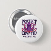Schutz der Kryptozoologie der wild lebenden Tiere Button (Vorne & Hinten)