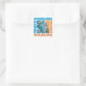 Schutz der Küste Quadratischer Aufkleber (Tasche)