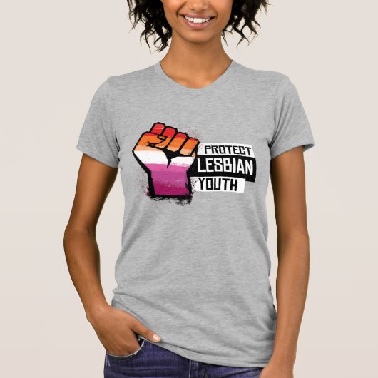 Schutz der lesbischen Jugend T-Shirt (Vorderseite)