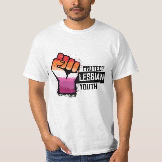 Schutz der lesbischen Jugend T-Shirt (Vorderseite)