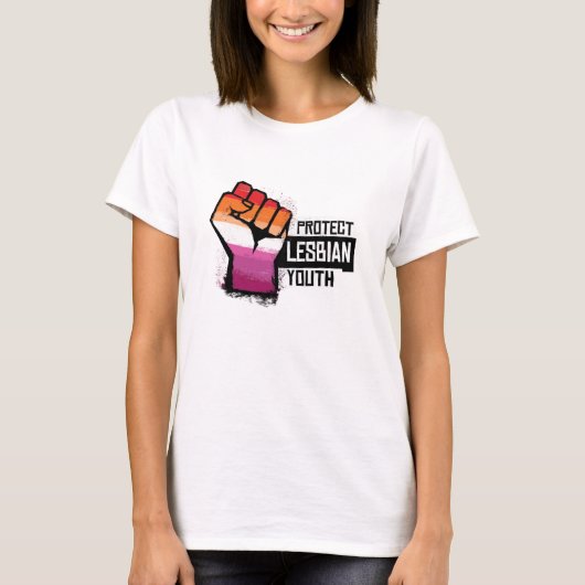Schutz der lesbischen Jugend T-Shirt (Vorderseite)