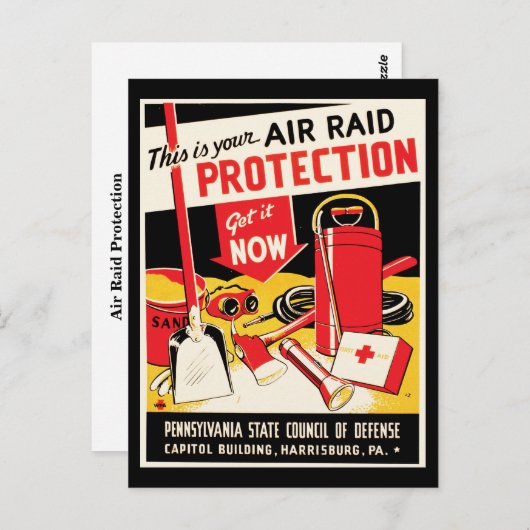Schutz der Luft Postkarte (Vorne/Hinten)