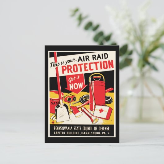 Schutz der Luft Postkarte (Stehend Vorderseite)