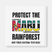 Schutz der mosambikanischen Flagge (MOUNT MABU RAI Magnet (Vorne)