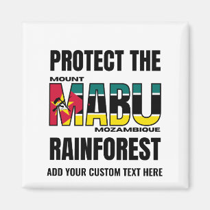 Schutz der mosambikanischen Flagge (MOUNT MABU RAI Magnet