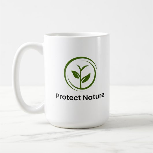 Schutz der Natur Kaffeetasse (Links)