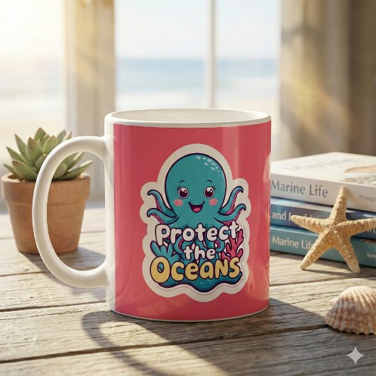 Schutz der Octopus-Tasse Kaffeetasse