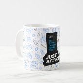 Schutz der Ozeane Plastische Verschmutzung Bewusst Kaffeetasse (Vorderseite Links)