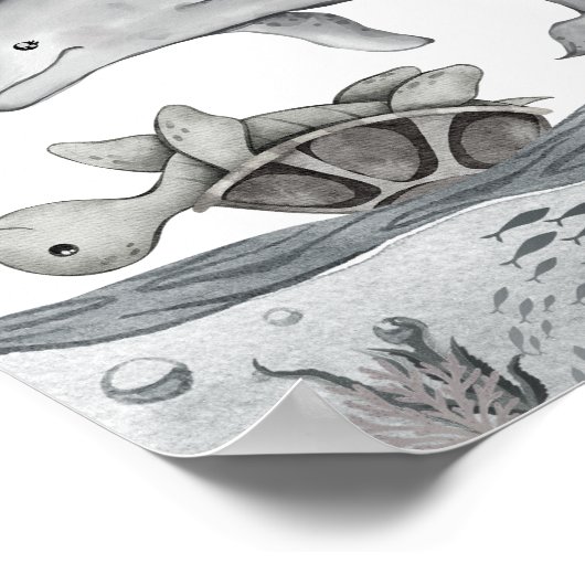 Schutz der Ozeane Poster (Ecke)