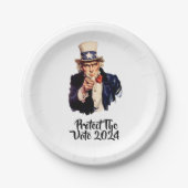 Schutz der Papiertafel für 2024 Pappteller (Vorderseite)