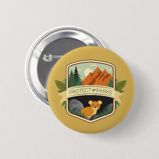 Schutz der Parks Pika Button (Vorne & Hinten)