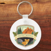 Schutz der Parks Pika Schlüsselanhänger (Rückseite)