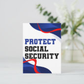 Schutz der Politik der sozialen Sicherheit Postkarte (Stehend Vorderseite)