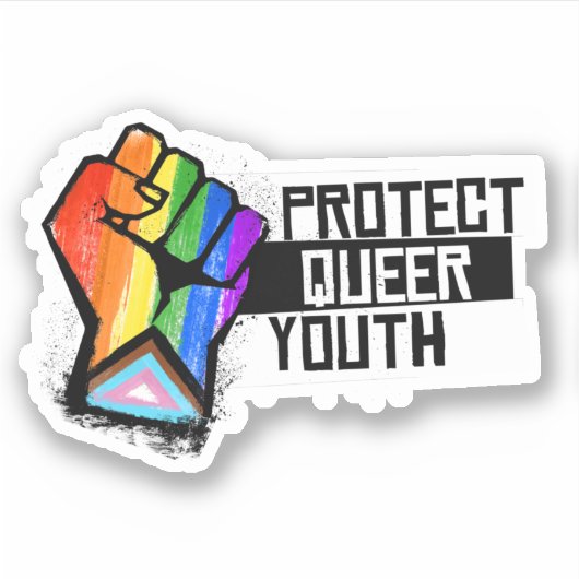 Schutz der Queen Jugend Aufkleber (Vorderseite)