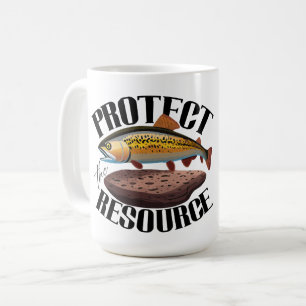 Schutz der Ressource durch Regenbogenforelle im Ha Kaffeetasse