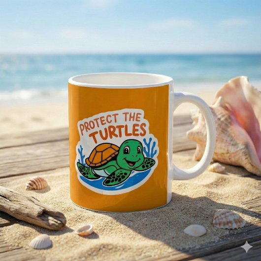Schutz der Schildkröten-Tasse Kaffeetasse