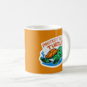 Schutz der Schildkröten-Tasse Kaffeetasse (VorderseiteRechts)