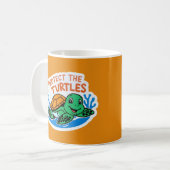Schutz der Schildkröten-Tasse Kaffeetasse (Vorderseite Links)