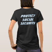 Schutz der Sozialversicherungspolitik T-Shirt (Rückseite)