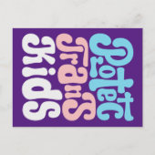 Schutz der Trans Kids Postkarte (Vorderseite)