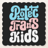 Schutz der Trans Kids-Untersetzer Untersetzer (Vorderseite)