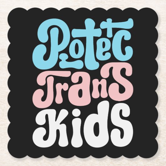 Schutz der Trans Kids-Untersetzer Untersetzer (Vorderseite)