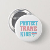 Schutz der Trans Kids-Unterstützung für Transgende Button (Vorne & Hinten)