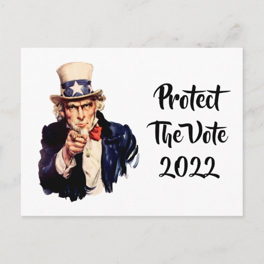 Schutz der Vote 2022 Postkarte (Vorderseite)