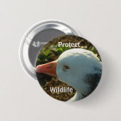 Schutz der wild lebenden Tiere | Button (Vorne & Hinten)