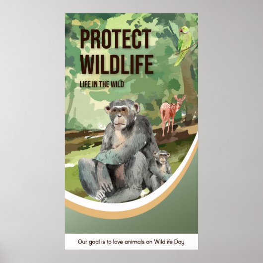 Schutz der wild lebenden Tiere und Pflanzen Poster (Vorne)