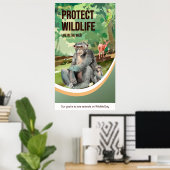 Schutz der wild lebenden Tiere und Pflanzen Poster (Heimbüro)
