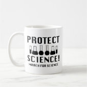 Schutz der Wissenschaft Kaffeetasse (Links)
