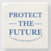 Schutz der Zukunft Steinuntersetzer (Vorderseite)