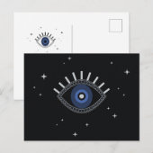 Schutz des Blauen Auges durch viel Glück Postkarte (Vorne/Hinten)