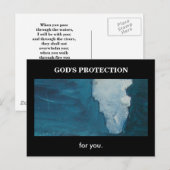 SCHUTZ DES GOTTES (ISAIAH 41) POSTKARTE (Vorne/Hinten)