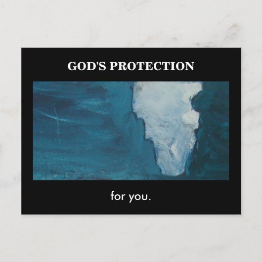 SCHUTZ DES GOTTES (ISAIAH 41) POSTKARTE (Vorderseite)