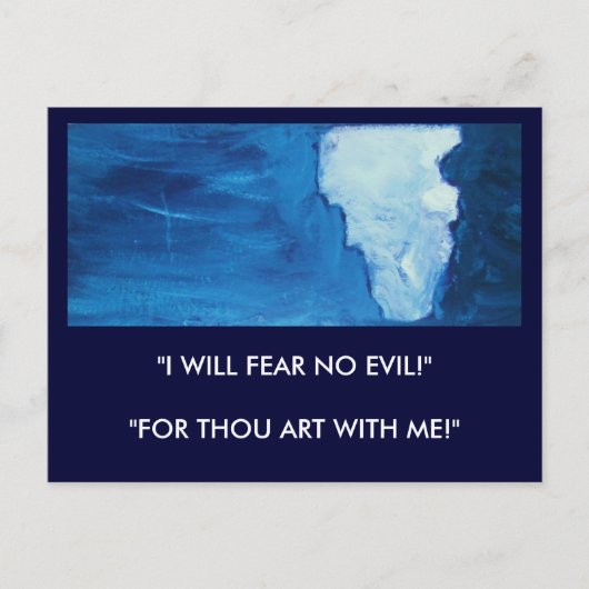 SCHUTZ DES GOTTES (ISAIAH 41) POSTKARTE (Vorderseite)