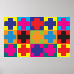 Schutz des Pops Art Poster