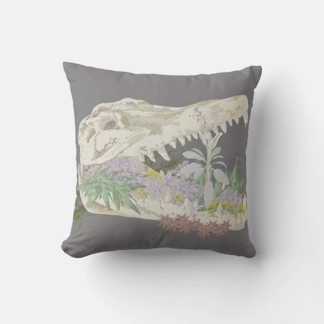 Schutz des Schädels und der Blume Kissen (Vorderseite)