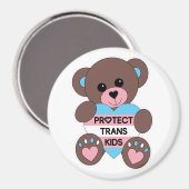 Schutz des Teddy-Bären Trans Kids Prilag Magnet (Vorderseite/Rückseite)